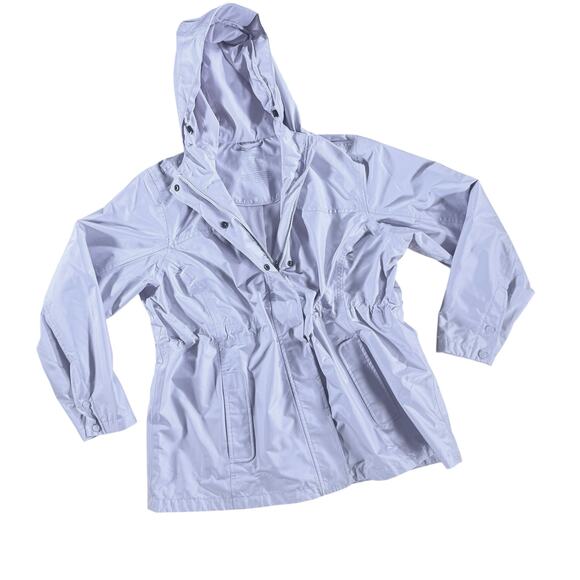 L.L.Bean Women’s Hemispheres Waterproof Hooded Rain Jacket 1X Plus Retail $179 - Picture 5 of 15